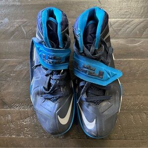 NIKE Zoom LeBron Soldier VII 7 Navy Blue Basketball Shoe Sneakers MENS 10.5